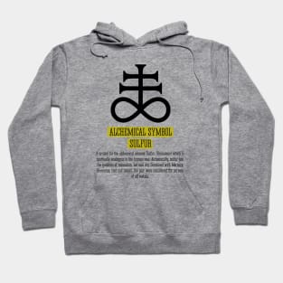 ALCHEMICAL SYMBOL SULFUR Hoodie